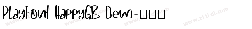 PlayFont HappyGB Dem字体转换